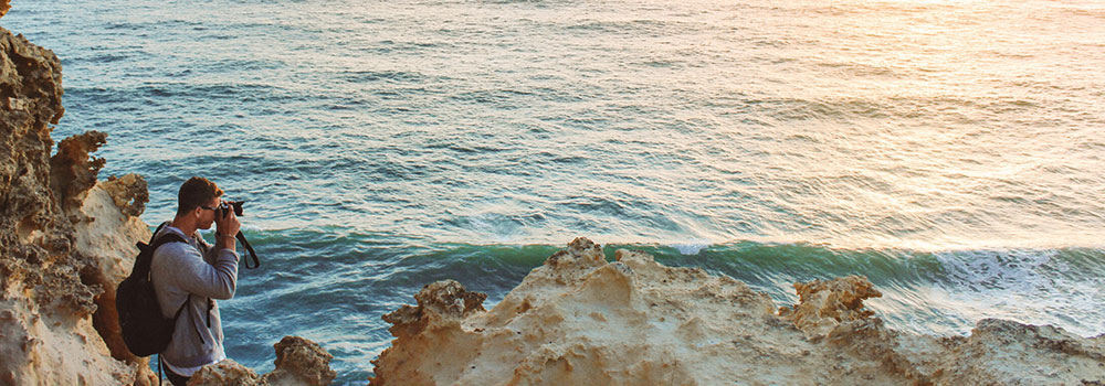 Photograph by the sea